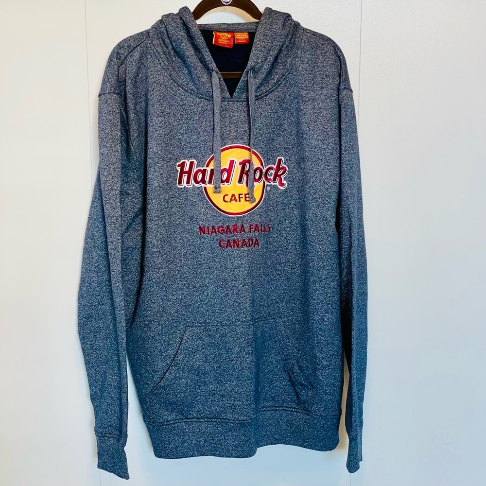 Hard Rock Cafe Gray Hoodie for Men Sz XXL